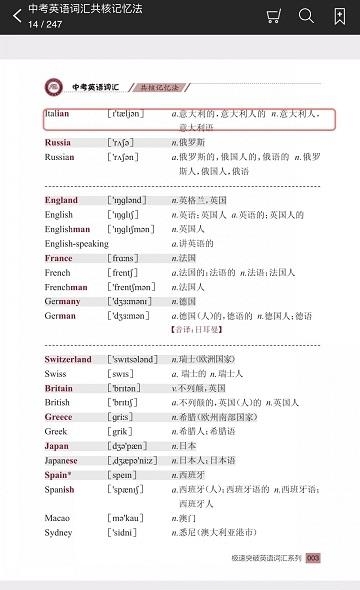 中考英语词汇共核记忆法  v2.43.06图1