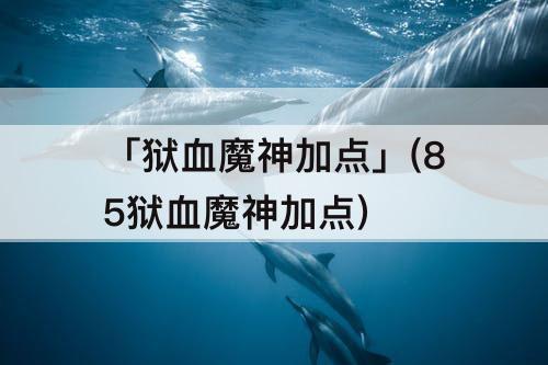 「狱血魔神加点」(85狱血魔神加点)