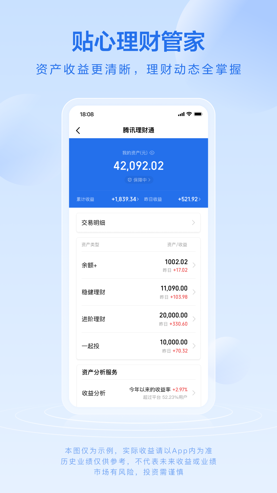 腾讯理财通  v2.3.5图1