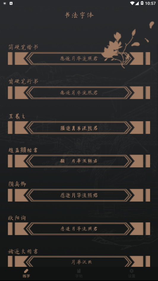 练字帖  v1.0图1