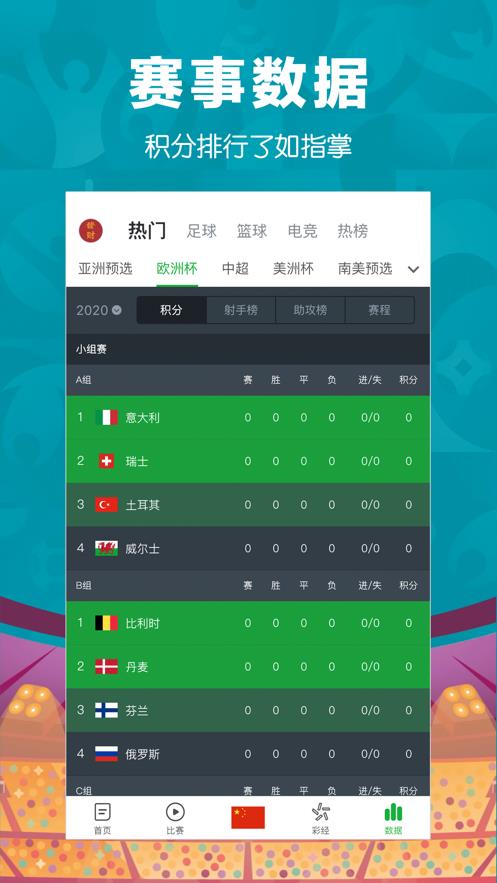 懂球帝欧洲杯