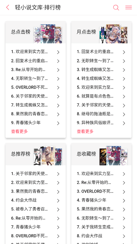 哔哩轻小说安卓版